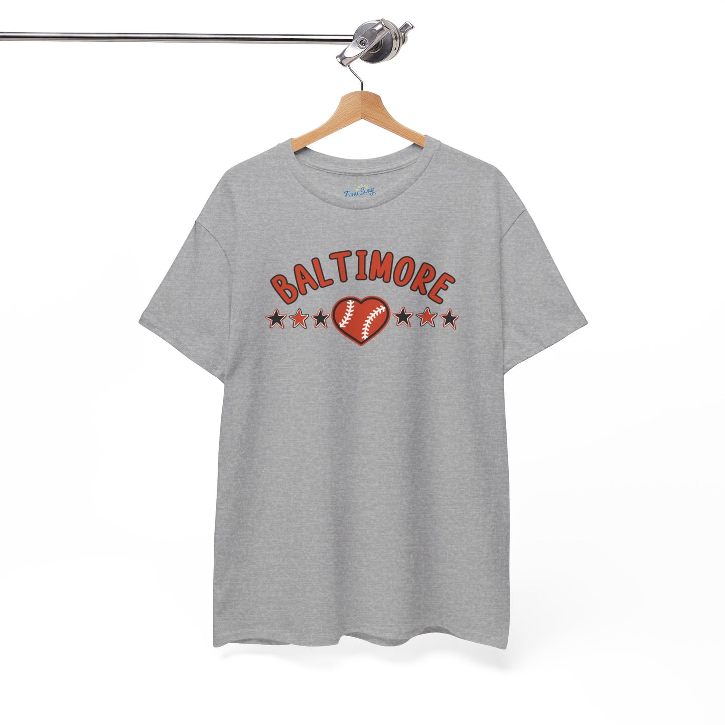 Baltimore Baseball Unisex Heavy Cotton Tee