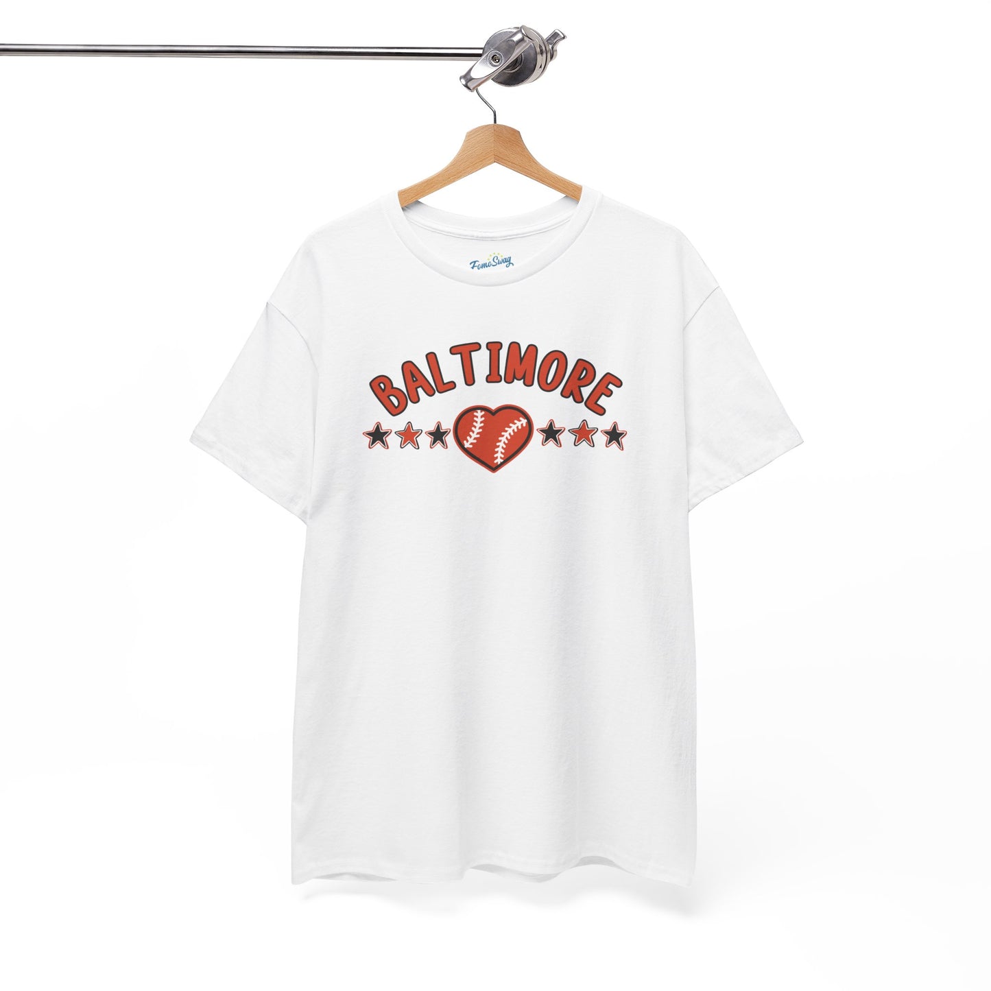 Baltimore Baseball Unisex Heavy Cotton Tee