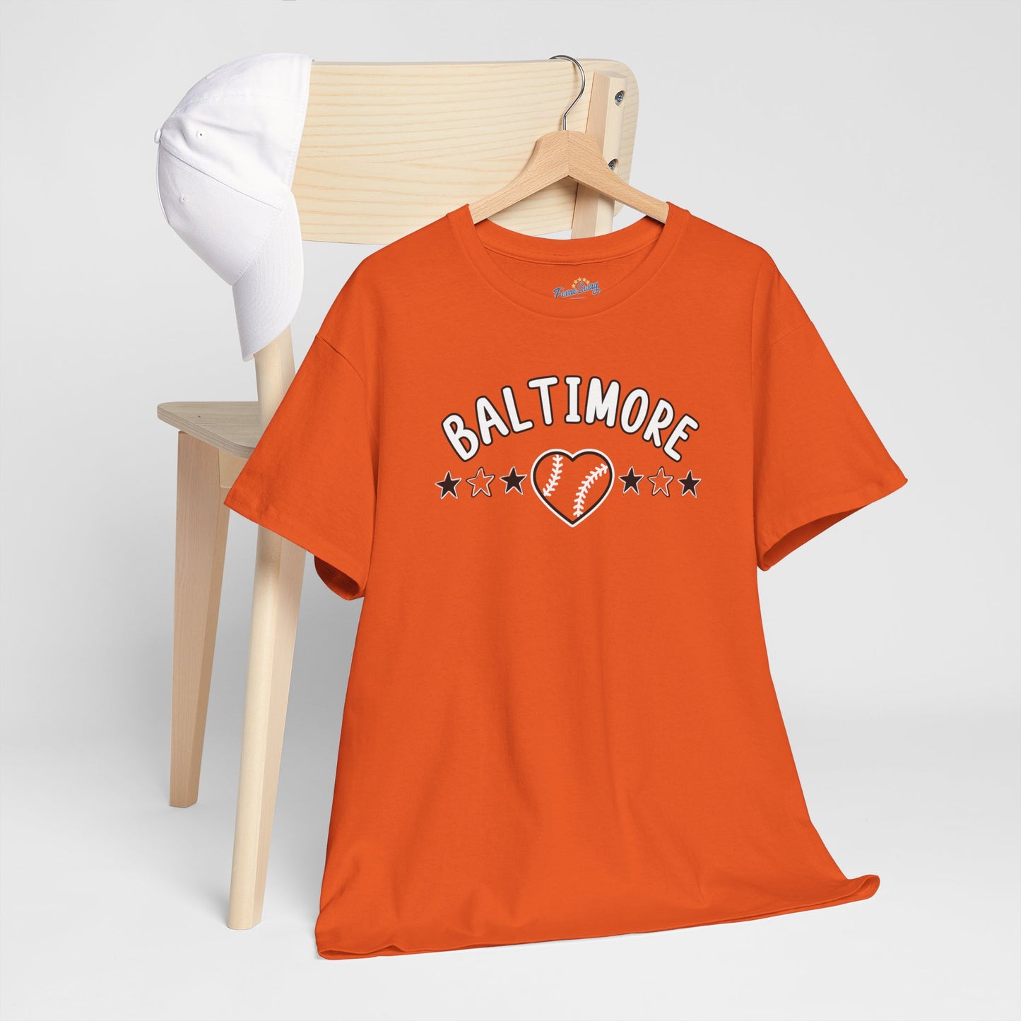Baltimore Baseball Unisex Heavy Cotton Tee