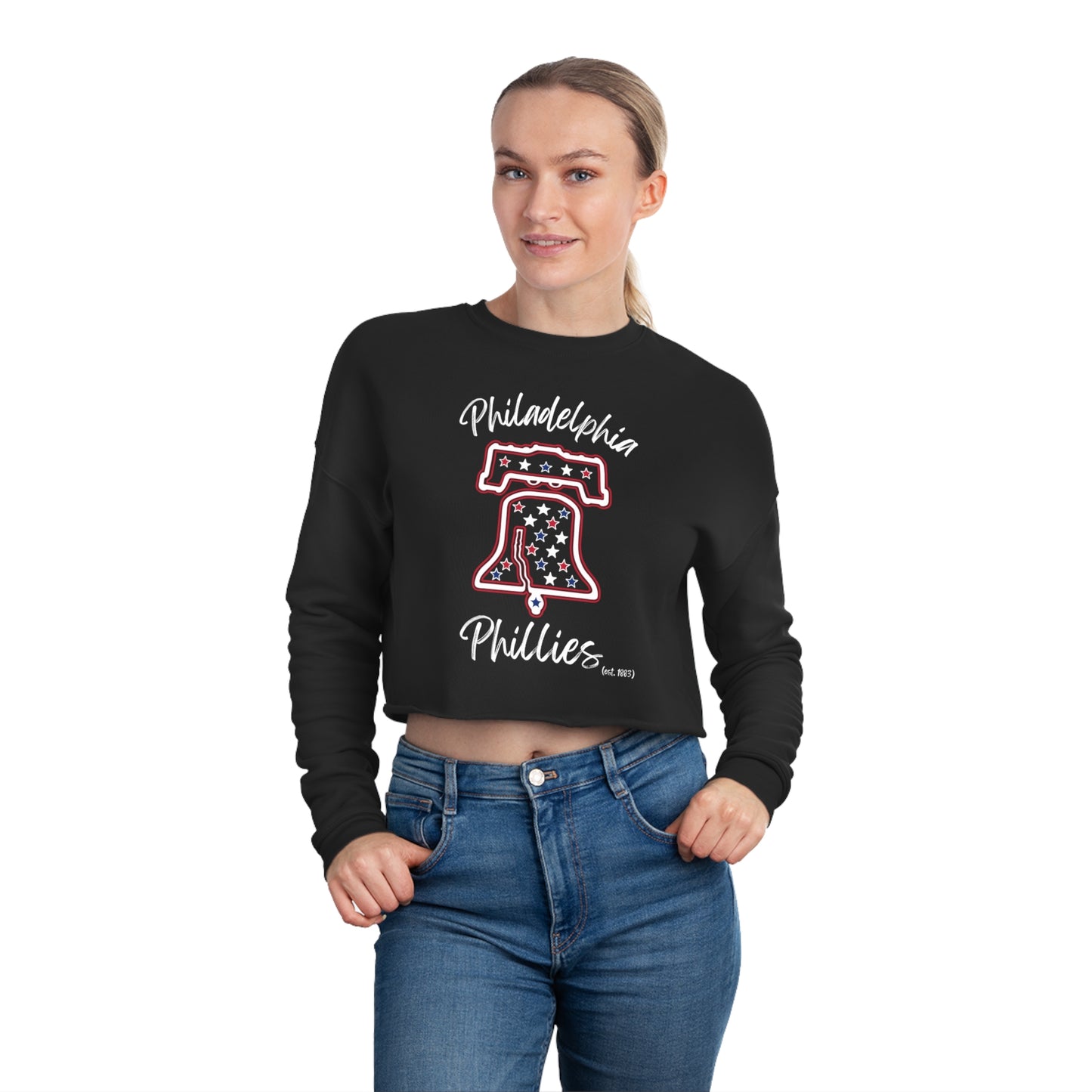 Phillies "Ring The Bell" - Women's Cropped Sweatshirt