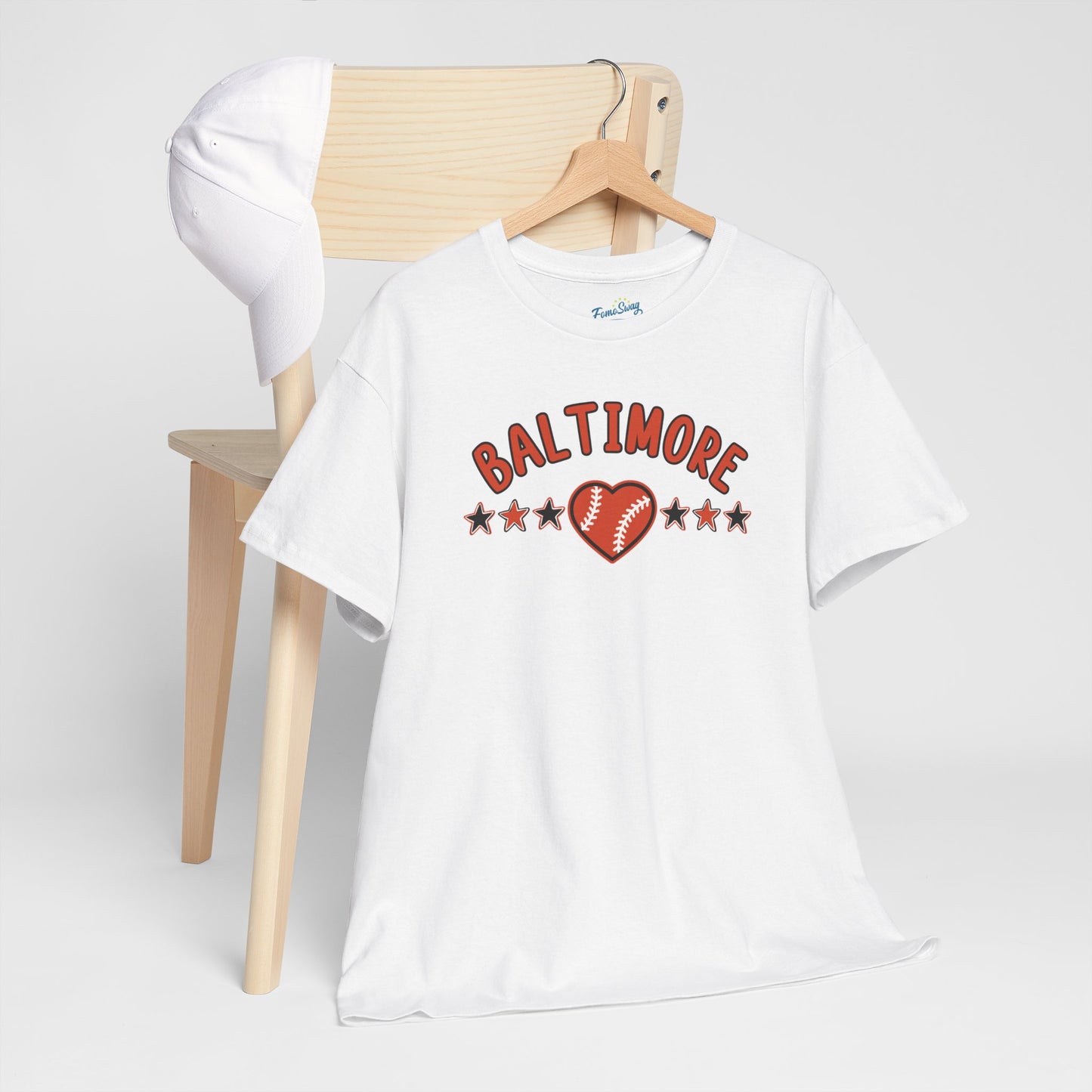 Baltimore Baseball Unisex Heavy Cotton Tee