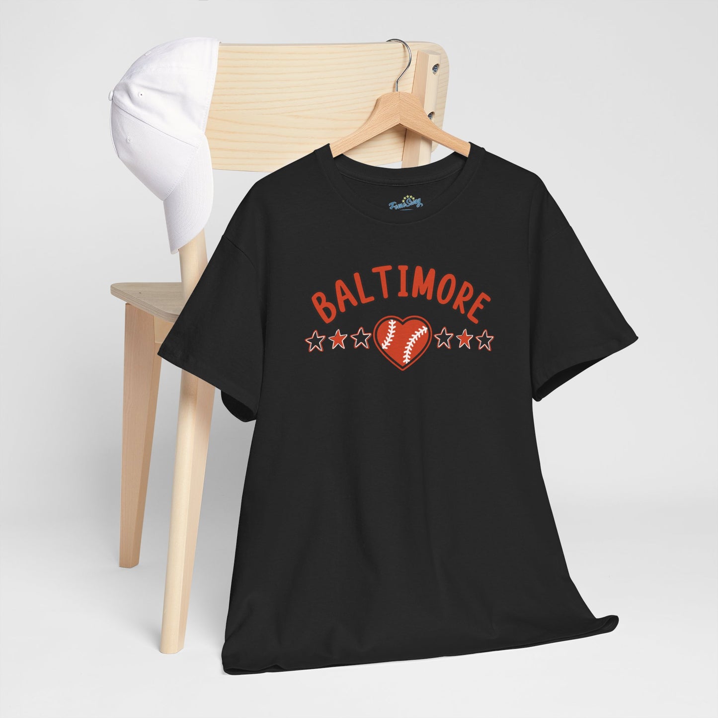 Baltimore Baseball Unisex Heavy Cotton Tee