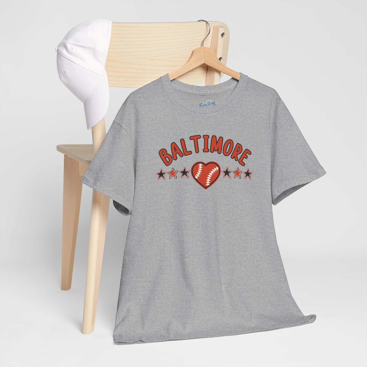 Baltimore Baseball Unisex Heavy Cotton Tee