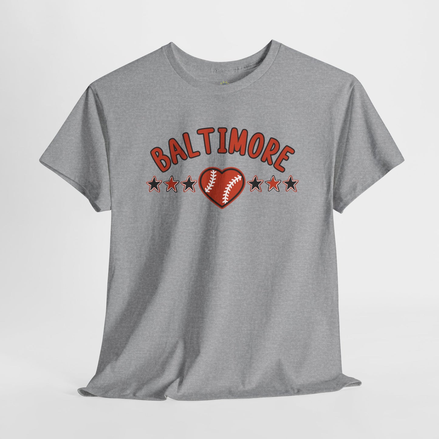 Baltimore Baseball Unisex Heavy Cotton Tee
