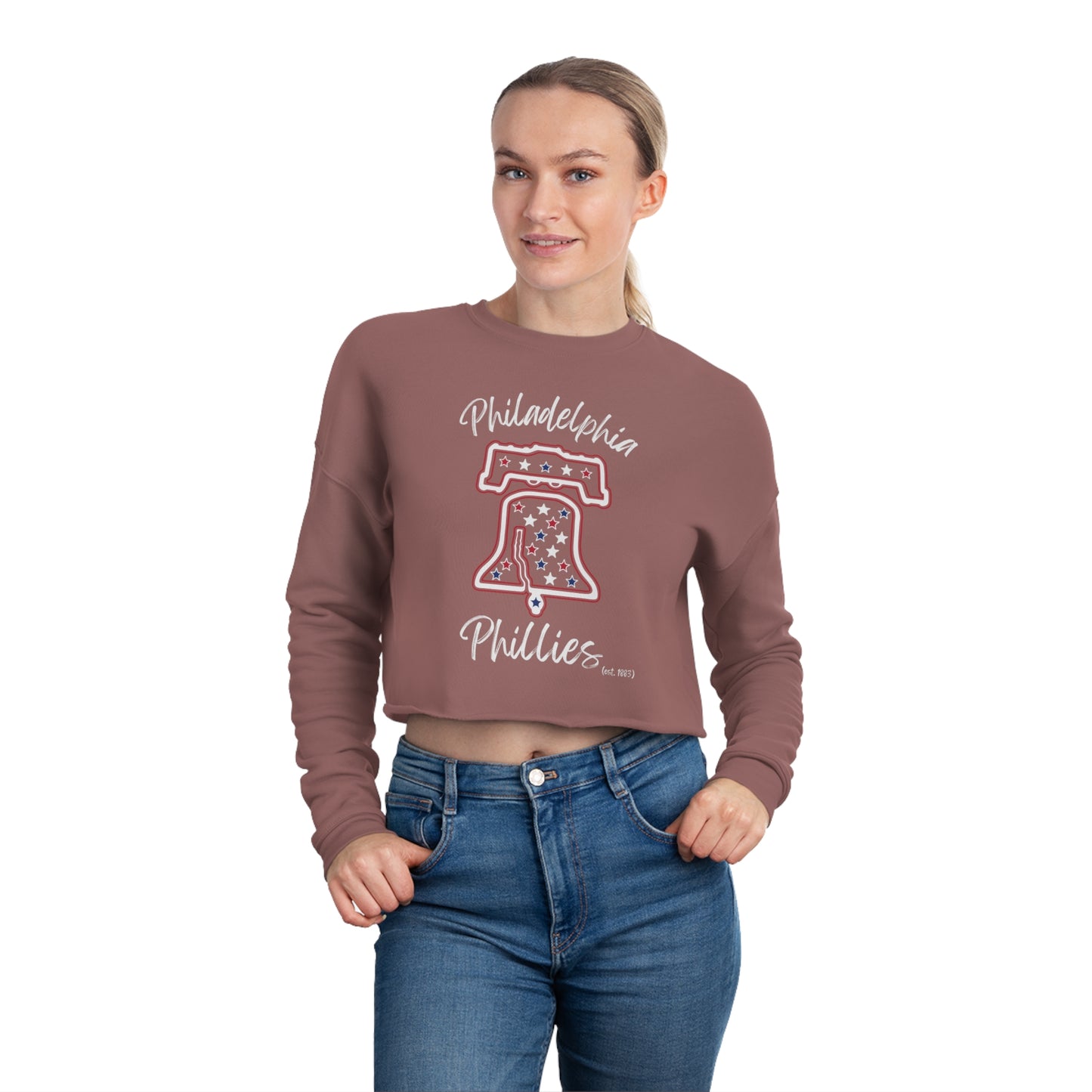 Phillies "Ring The Bell" - Women's Cropped Sweatshirt