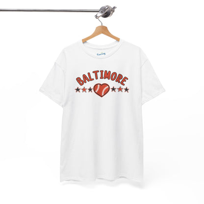 Baltimore Baseball Unisex Heavy Cotton Tee