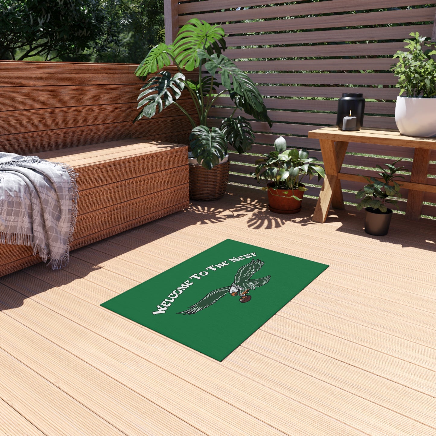 Eagles "Welcome To The Nest" - Outdoor Rug