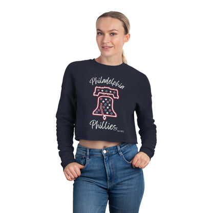 Phillies "Ring The Bell" - Women's Cropped Sweatshirt
