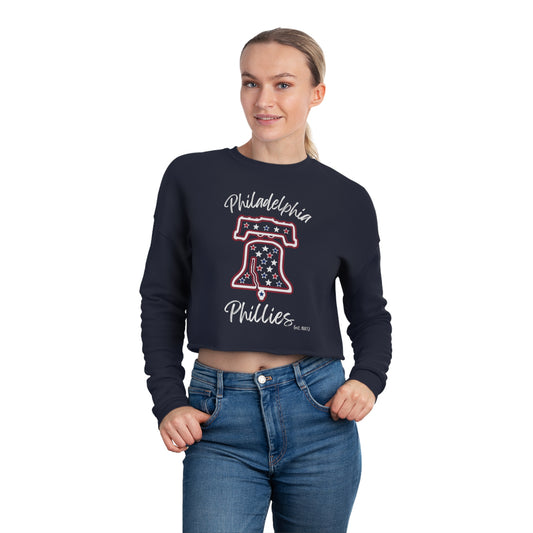 Phillies "Ring The Bell" - Women's Cropped Sweatshirt