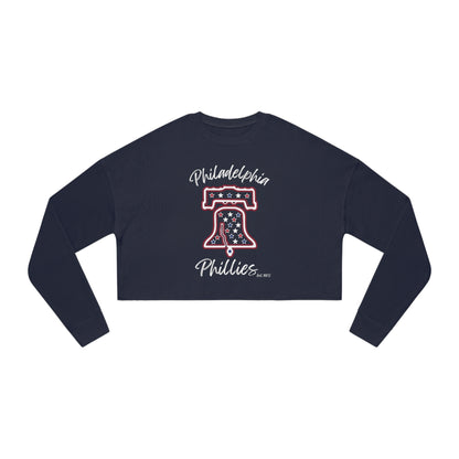 Phillies "Ring The Bell" - Women's Cropped Sweatshirt