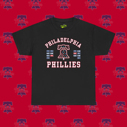 Philadelphia Phillies Bell and Banners Unisex Heavy Cotton Tee