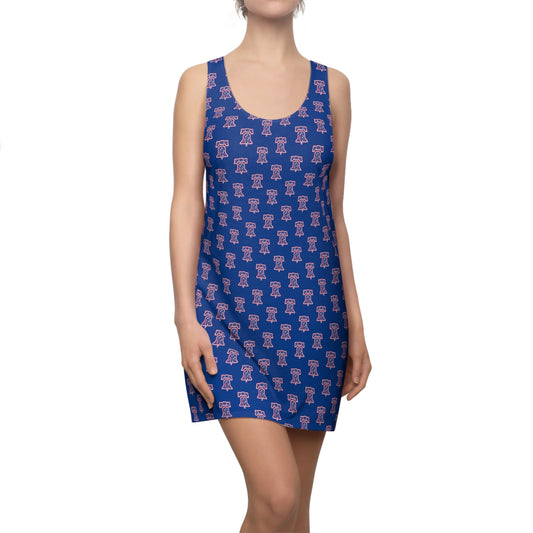 Phillies "Ring The Bell" - Women's Cut & Sew Racerback Dress (AOP)