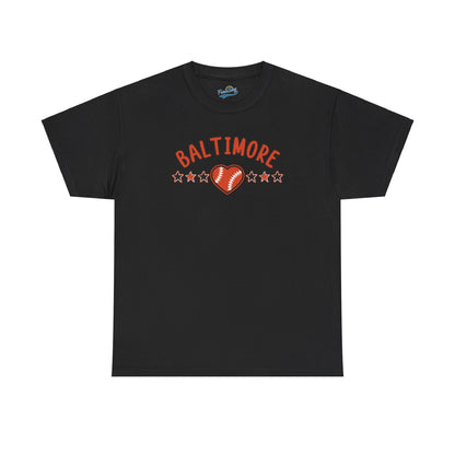 Baltimore Baseball Unisex Heavy Cotton Tee