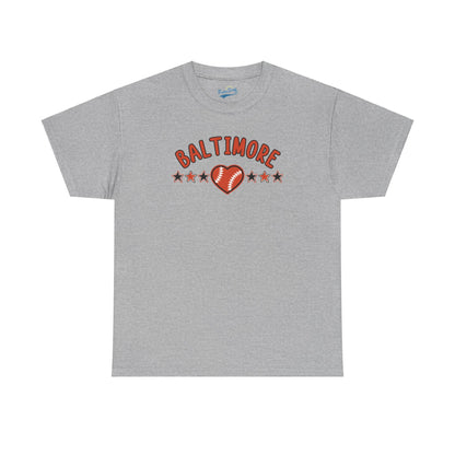 Baltimore Baseball Unisex Heavy Cotton Tee
