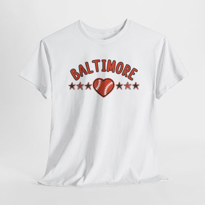 Baltimore Baseball Unisex Heavy Cotton Tee