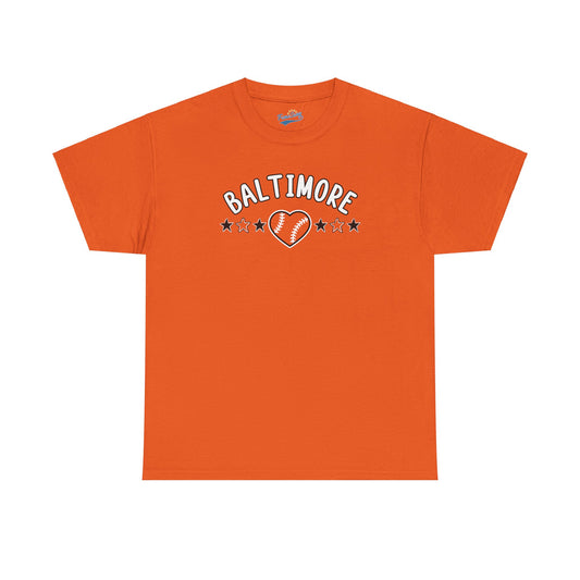 Baltimore Baseball Unisex Heavy Cotton Tee