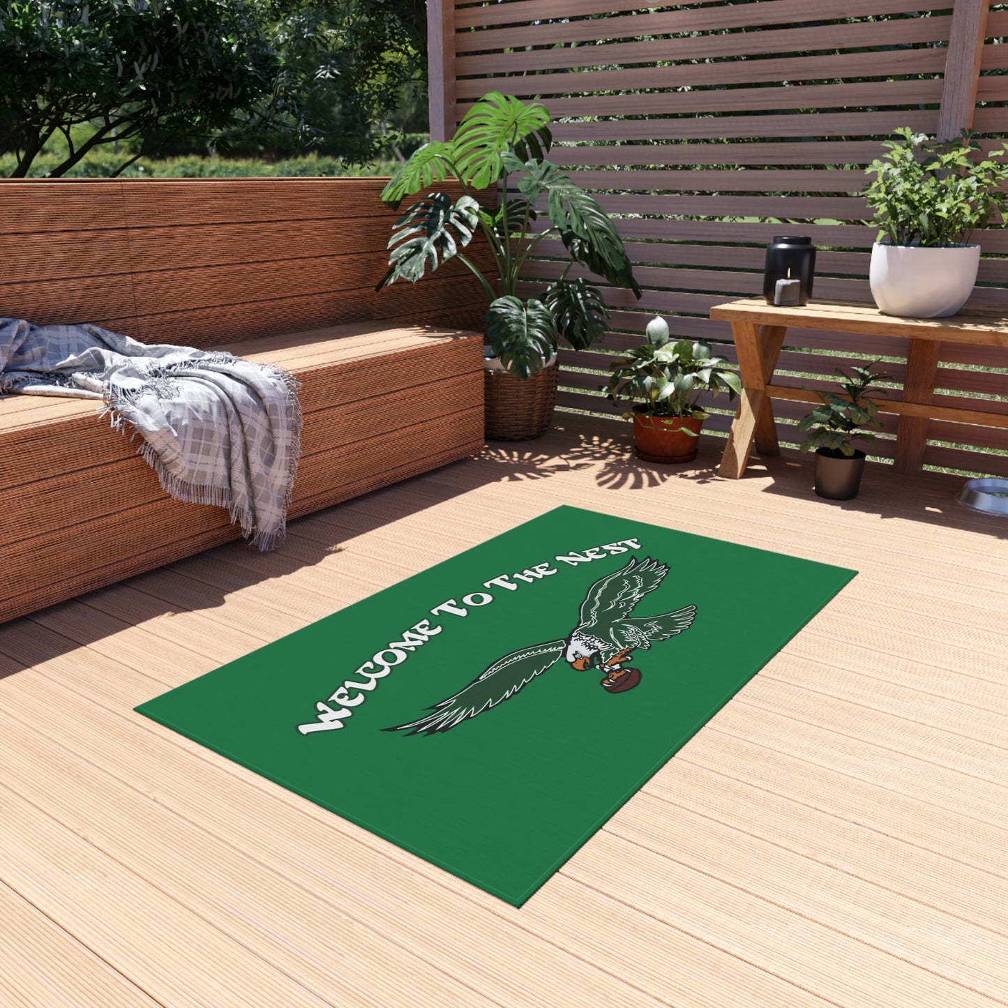 Eagles "Welcome To The Nest" - Outdoor Rug